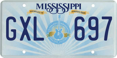 MS license plate GXL697