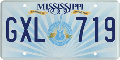 MS license plate GXL719