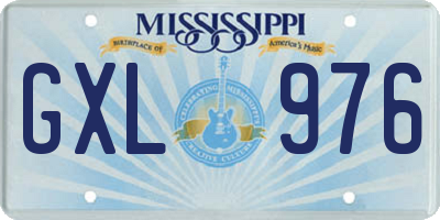 MS license plate GXL976