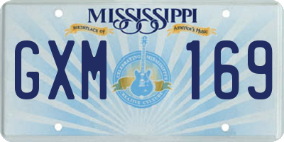 MS license plate GXM169