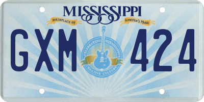 MS license plate GXM424