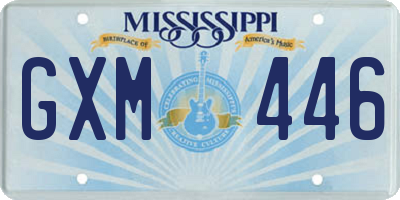 MS license plate GXM446