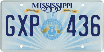 MS license plate GXP436
