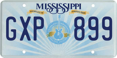 MS license plate GXP899