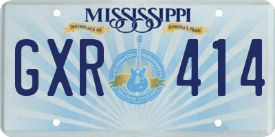 MS license plate GXR414