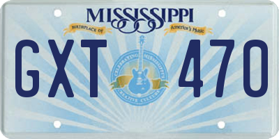 MS license plate GXT470