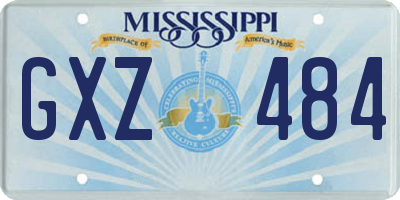 MS license plate GXZ484