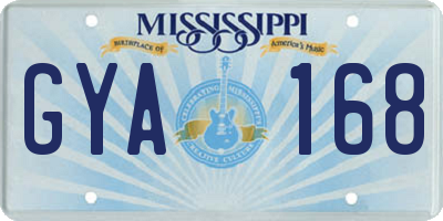 MS license plate GYA168