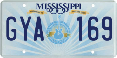 MS license plate GYA169