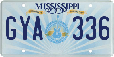 MS license plate GYA336