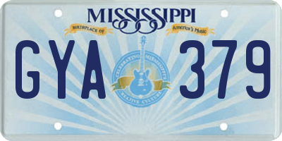 MS license plate GYA379