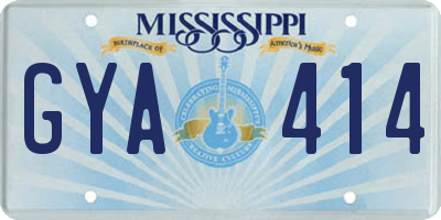 MS license plate GYA414