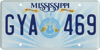 MS license plate GYA469
