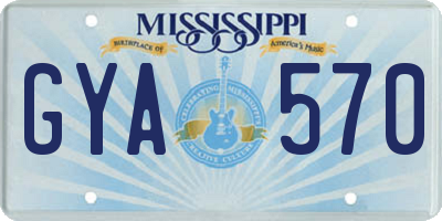 MS license plate GYA570