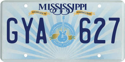 MS license plate GYA627