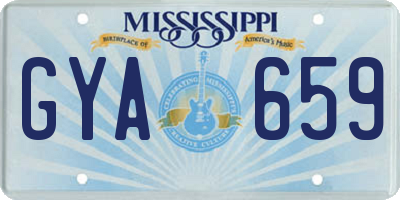 MS license plate GYA659