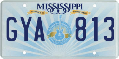 MS license plate GYA813