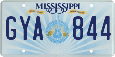 MS license plate GYA844