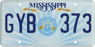 MS license plate GYB373