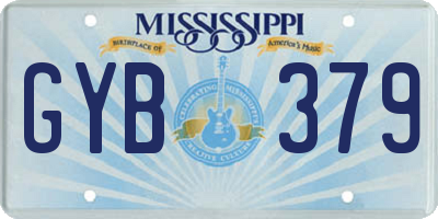 MS license plate GYB379
