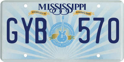 MS license plate GYB570