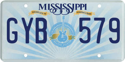 MS license plate GYB579