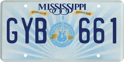 MS license plate GYB661