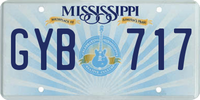 MS license plate GYB717
