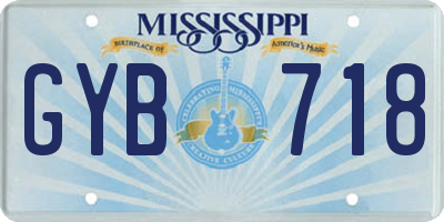 MS license plate GYB718