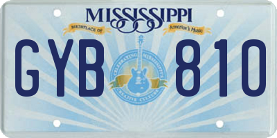 MS license plate GYB810