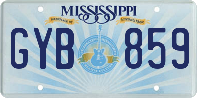 MS license plate GYB859