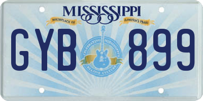 MS license plate GYB899