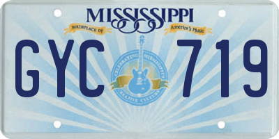 MS license plate GYC719