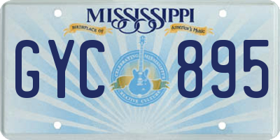 MS license plate GYC895
