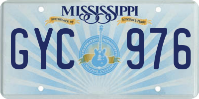 MS license plate GYC976