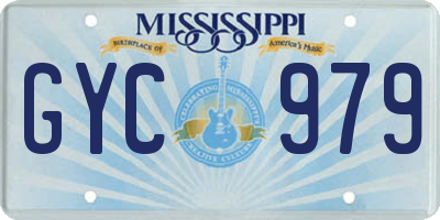 MS license plate GYC979
