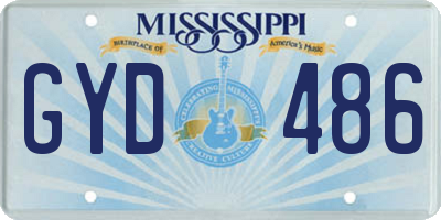 MS license plate GYD486