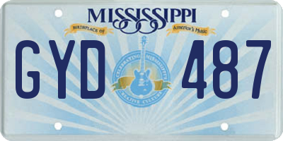 MS license plate GYD487