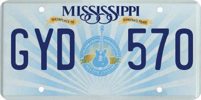 MS license plate GYD570