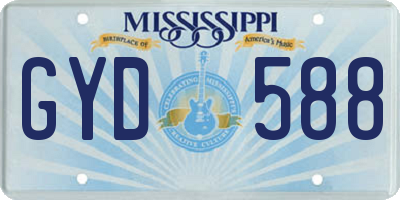 MS license plate GYD588