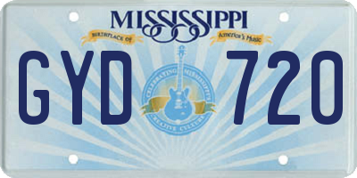 MS license plate GYD720