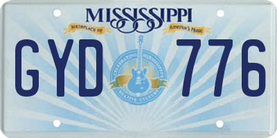 MS license plate GYD776