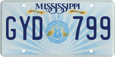 MS license plate GYD799