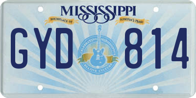 MS license plate GYD814