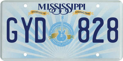 MS license plate GYD828