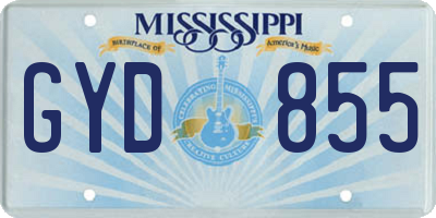 MS license plate GYD855