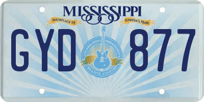 MS license plate GYD877