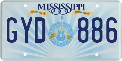 MS license plate GYD886