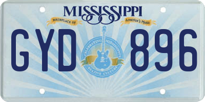 MS license plate GYD896