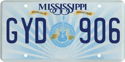 MS license plate GYD906